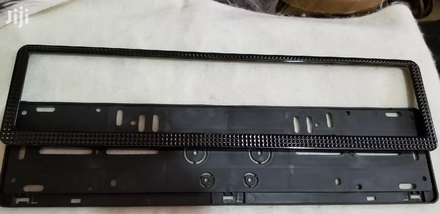 Original Number Plate Holder Benz Style Black