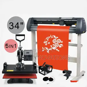 Cutting Plotter + Heat Press Machine