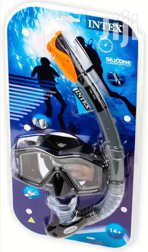 Intex Explorer Pro Diving Mask Snorkel Silicone Swim Set