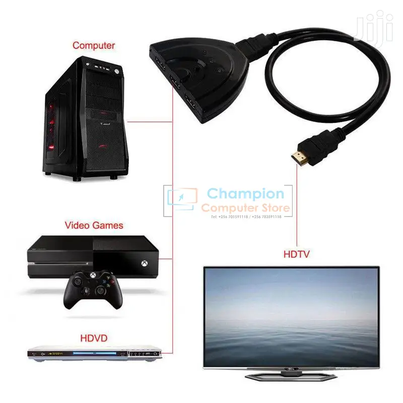 3in1 4K HDMI Switch Ultra HD Auto for DVD TV Box TV Ps3