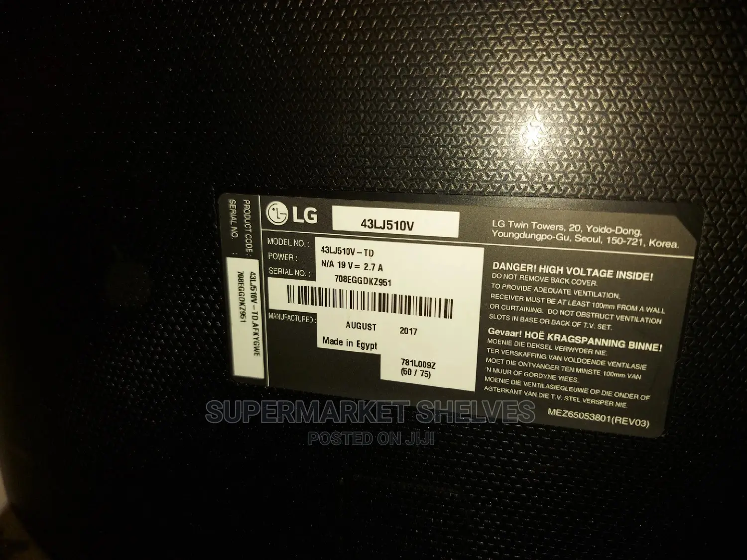 Uk Used LG 43 Inches TV