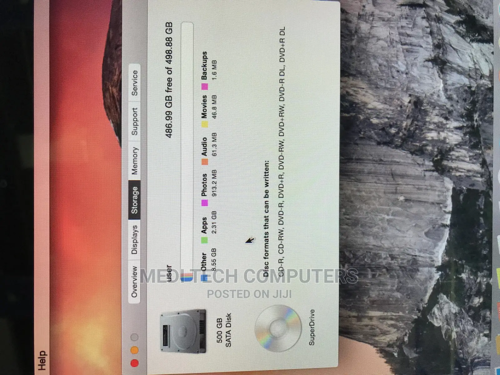Laptop Apple MacBook Pro 4GB Intel Core I5 HDD 500GB
