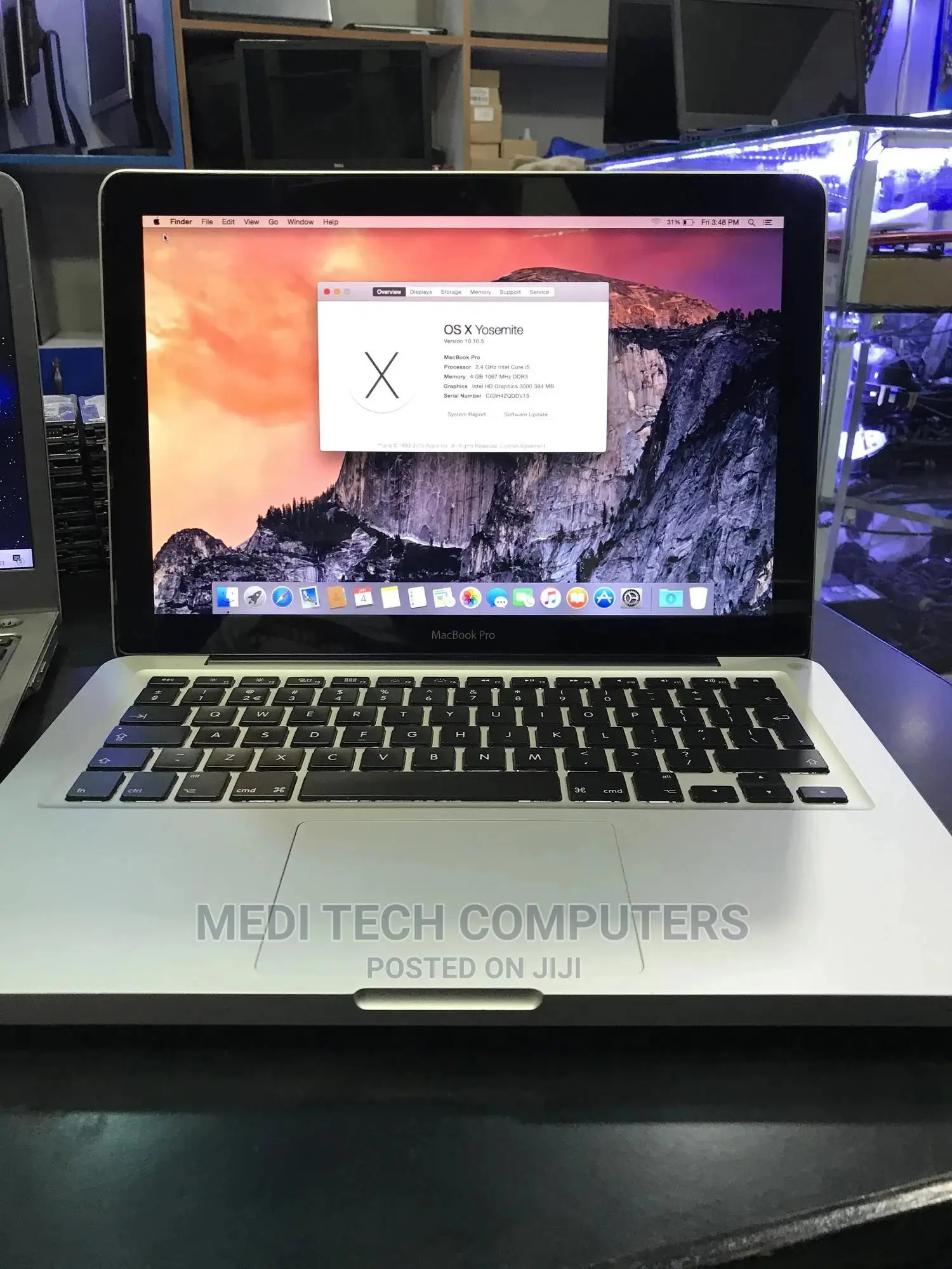 Laptop Apple MacBook Pro 4GB Intel Core I5 HDD 500GB