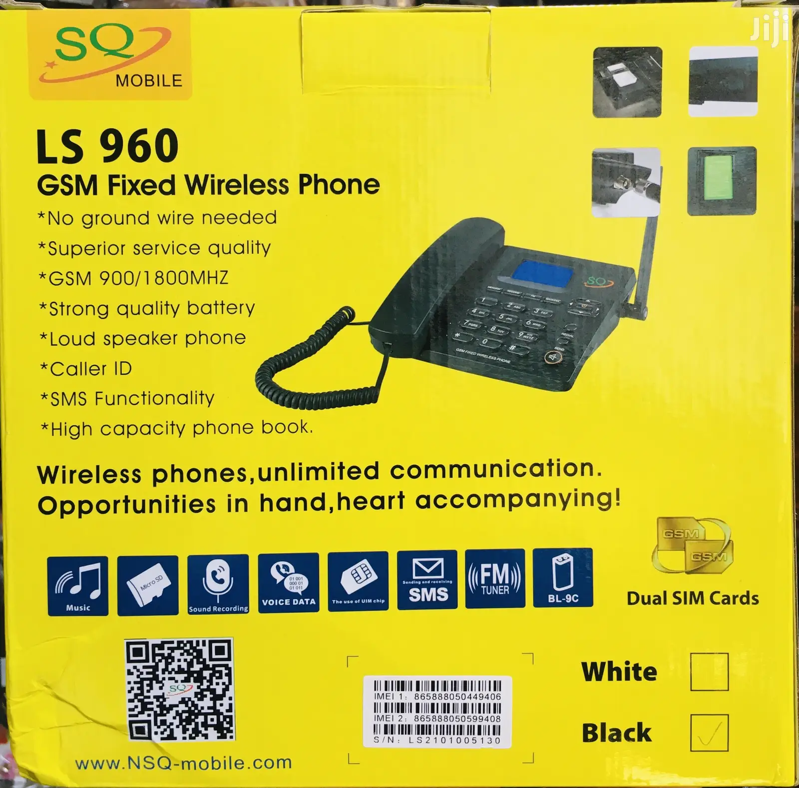 Landline Phones SQ LS 960 With Recorder + Wireless FM Radio