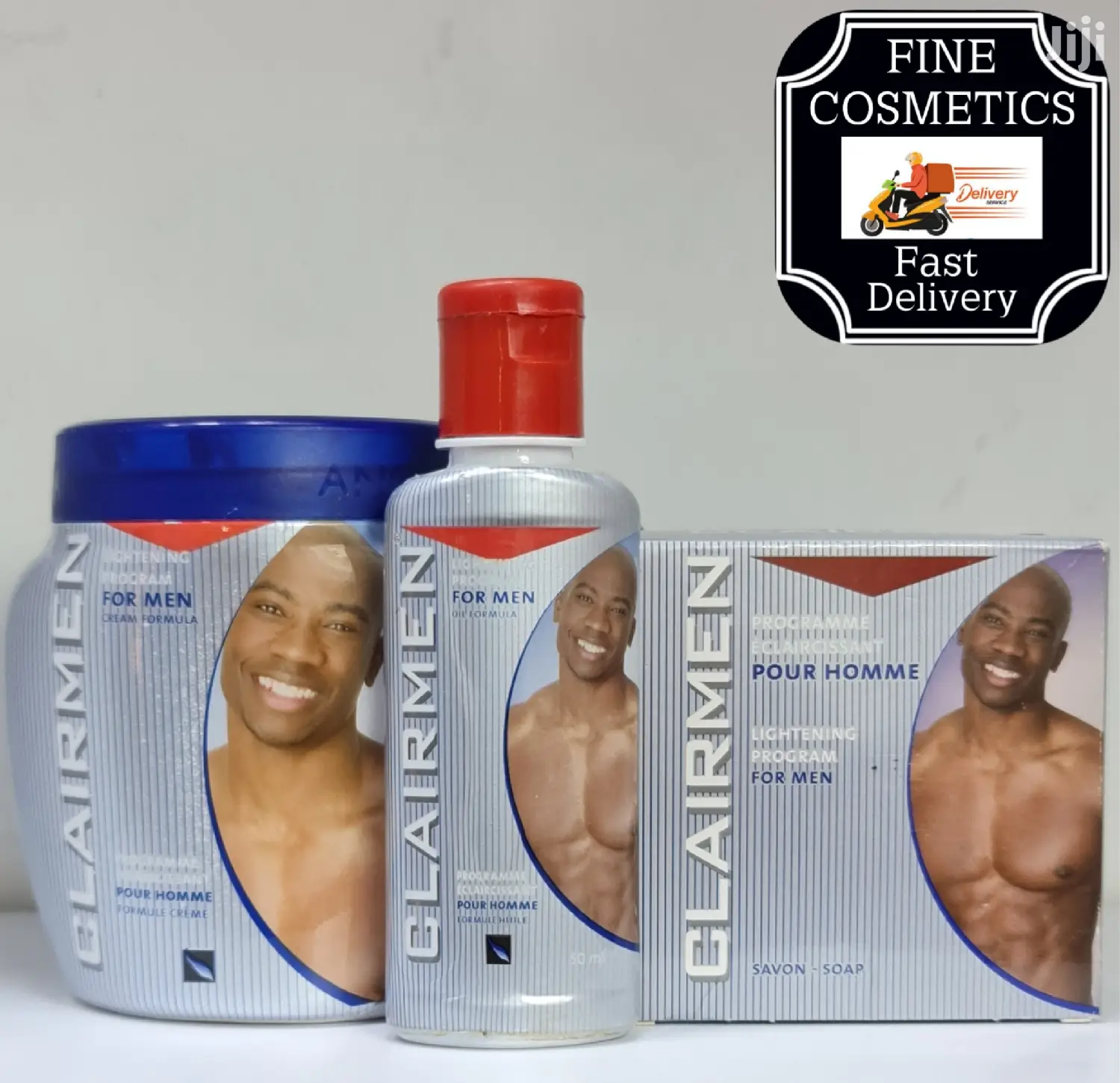 Clair Men Brightening Program Set Of Cream,Oil+Soap For Men