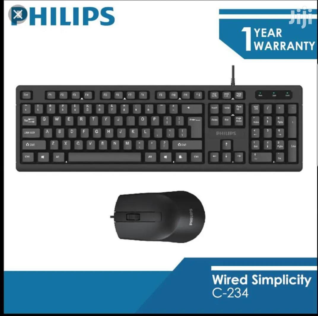 Phillips Wired Keyboard and Mouse Combo