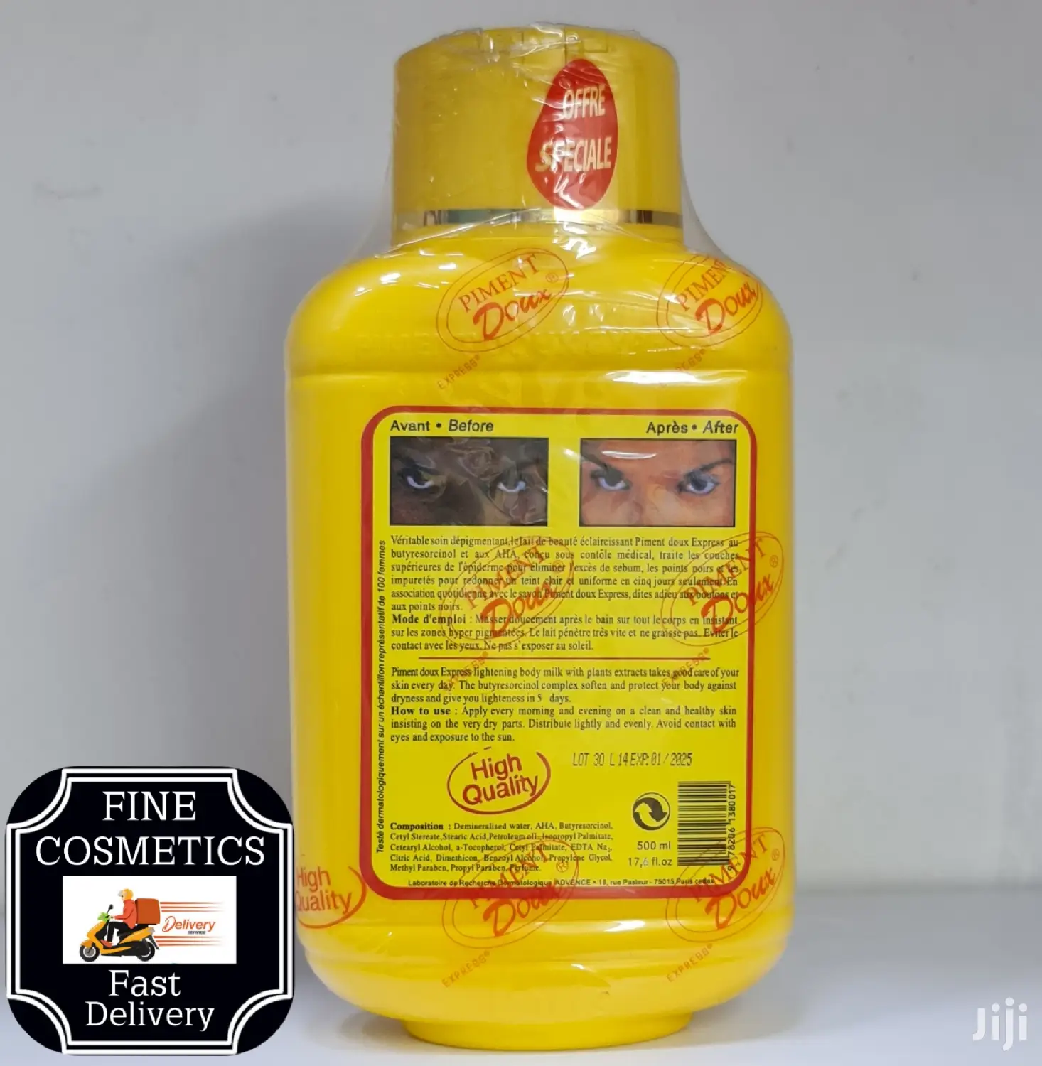 PIMENT Doux Strong Whitening Set of ; Lotion, Soap and Serum