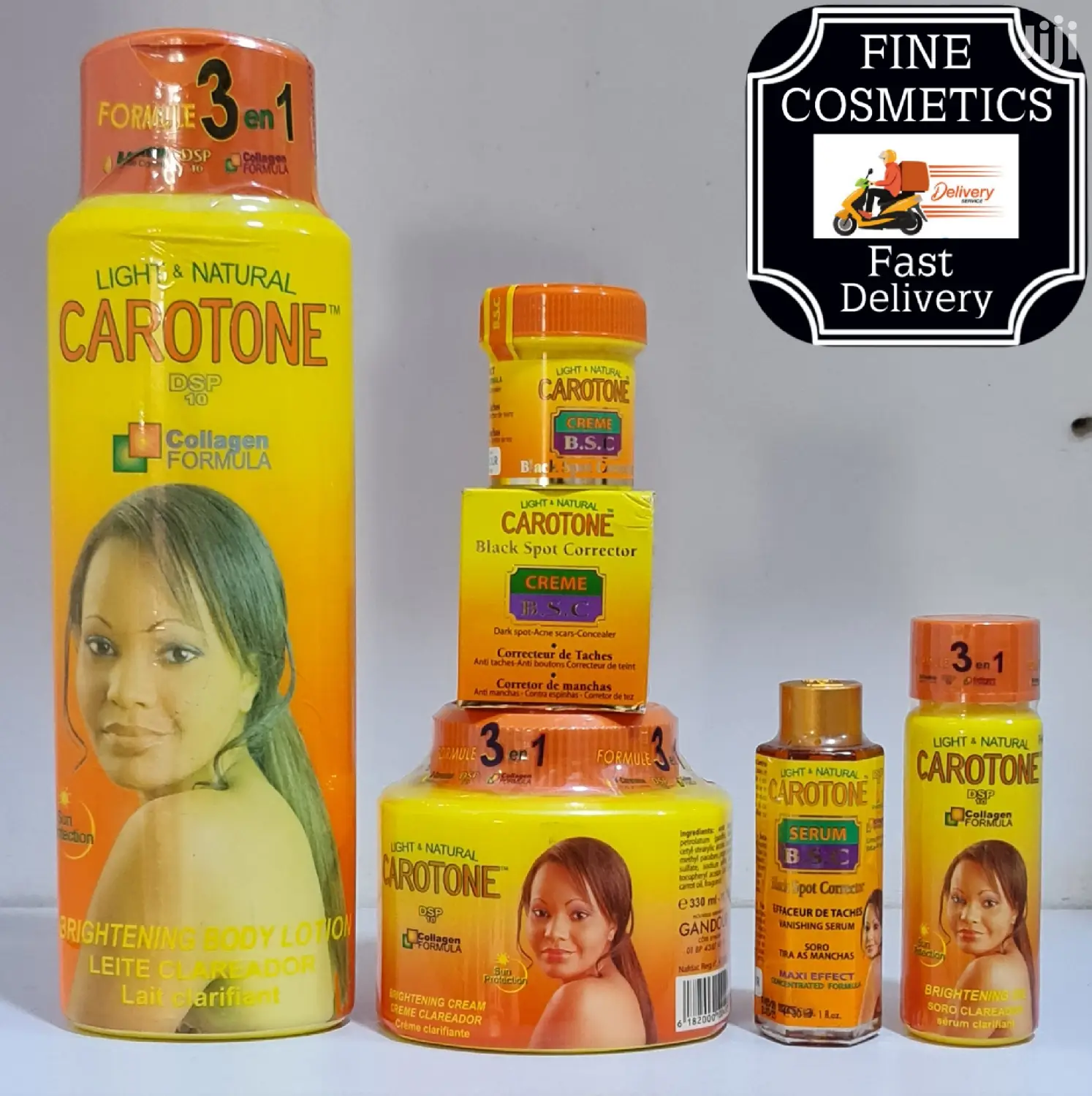 ORIGINAL CAROTONE Set of Lotion, Cream, Oil, Soap and Serum