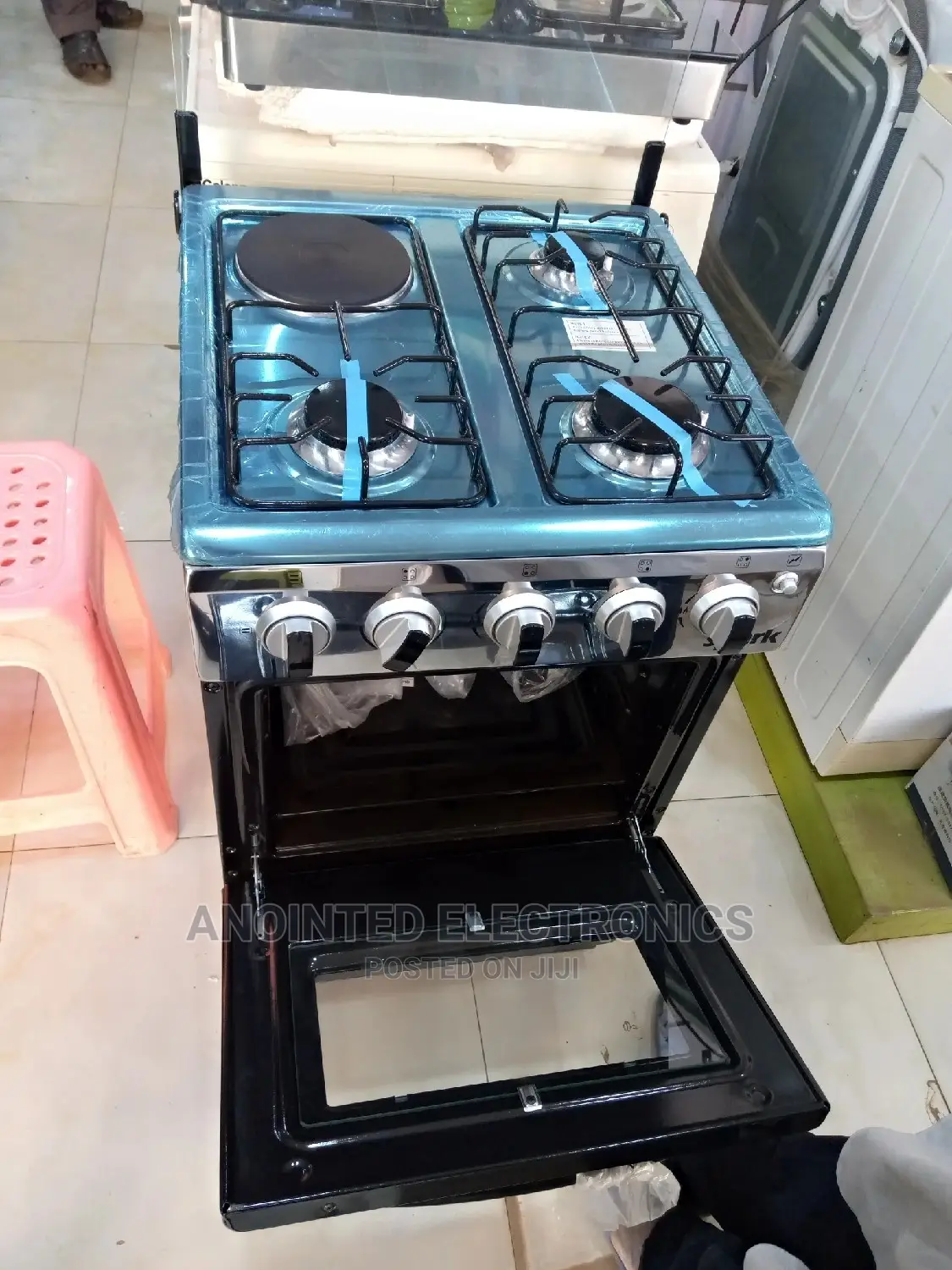 Gas Cooker Blue Flame