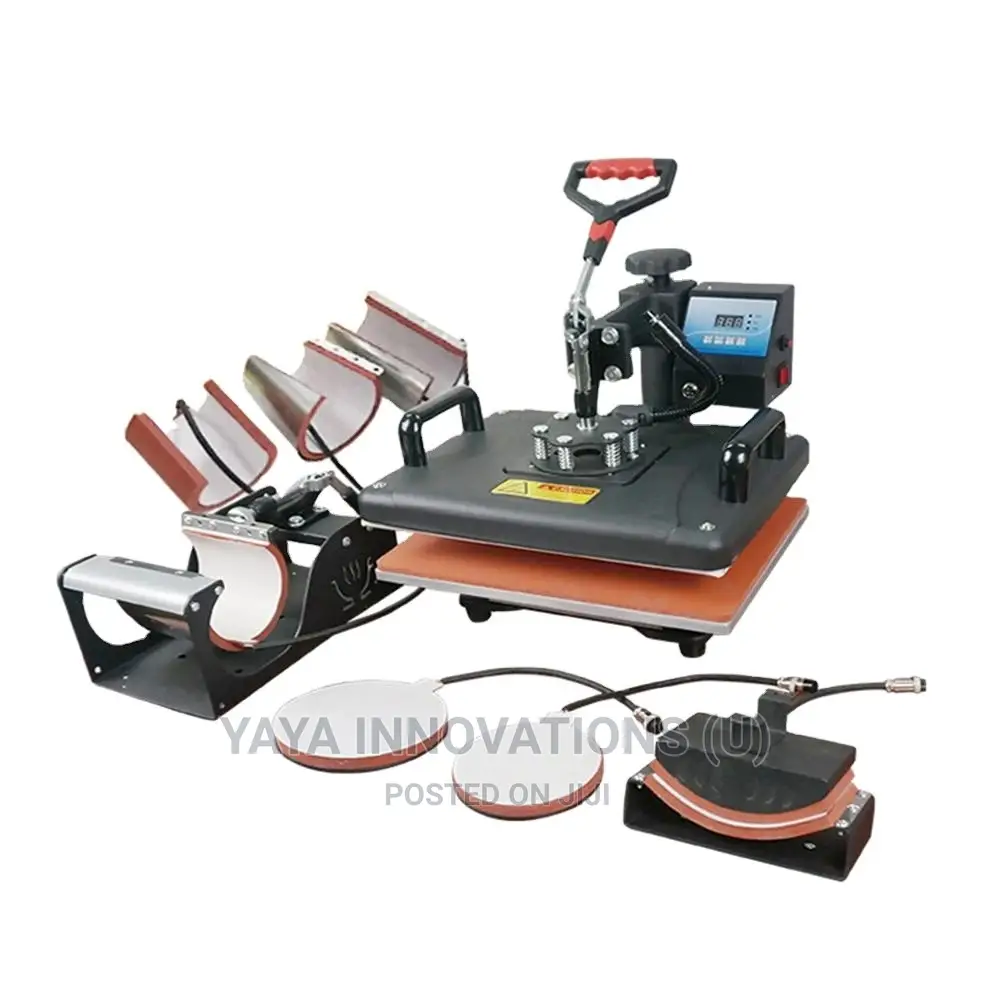 Digital Fabric Combo 8 In 1 Heat Press Machine