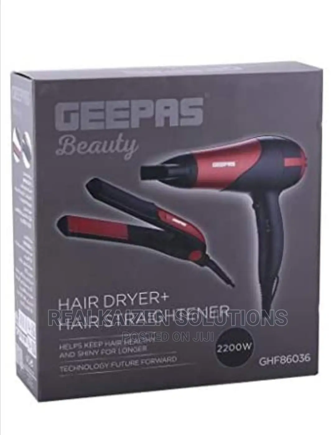 Geepas Hair Dryer and Hair Straightener Combo 2200W