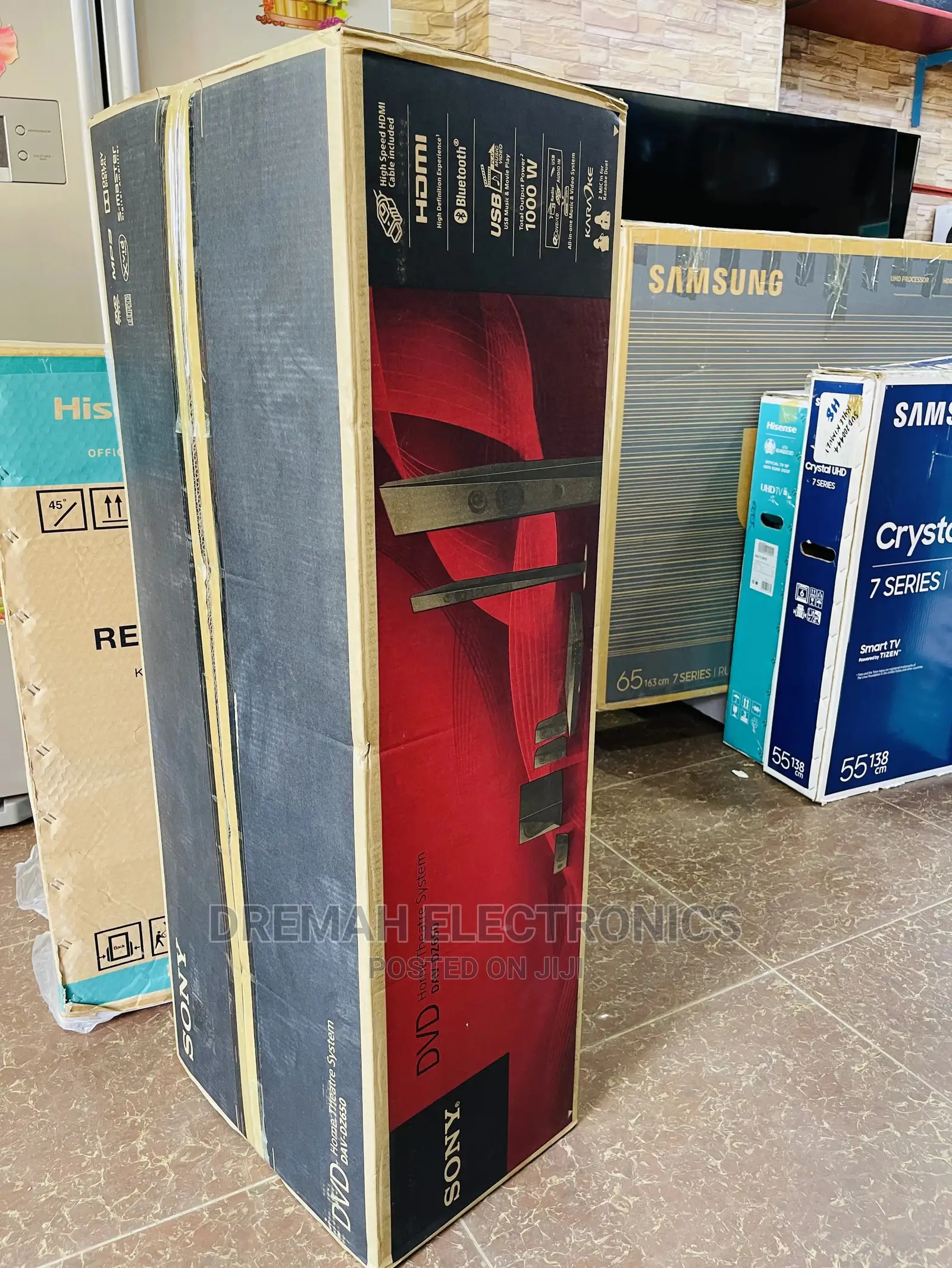 1000 Watts Sony 2 Tall Boy Speakers Bluetooth Home Theater