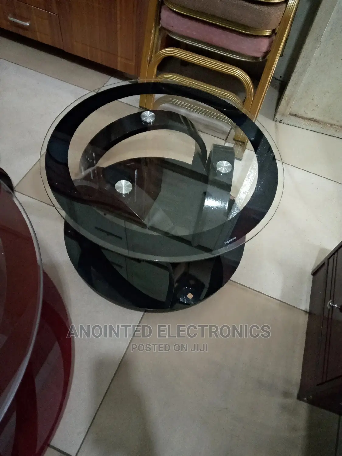 Office Round Glass Table
