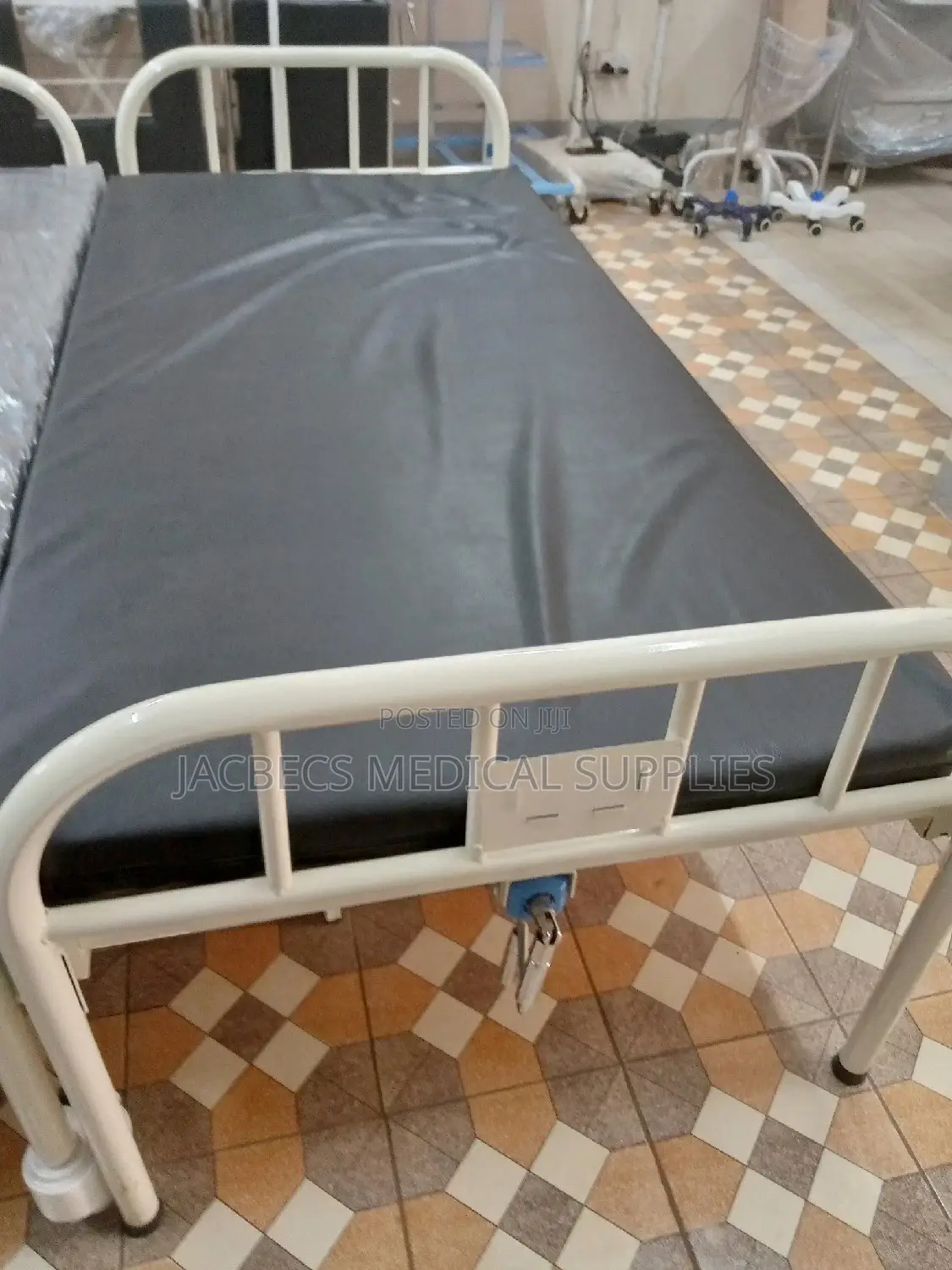 Hospital Medical Bed With Mattress High Density