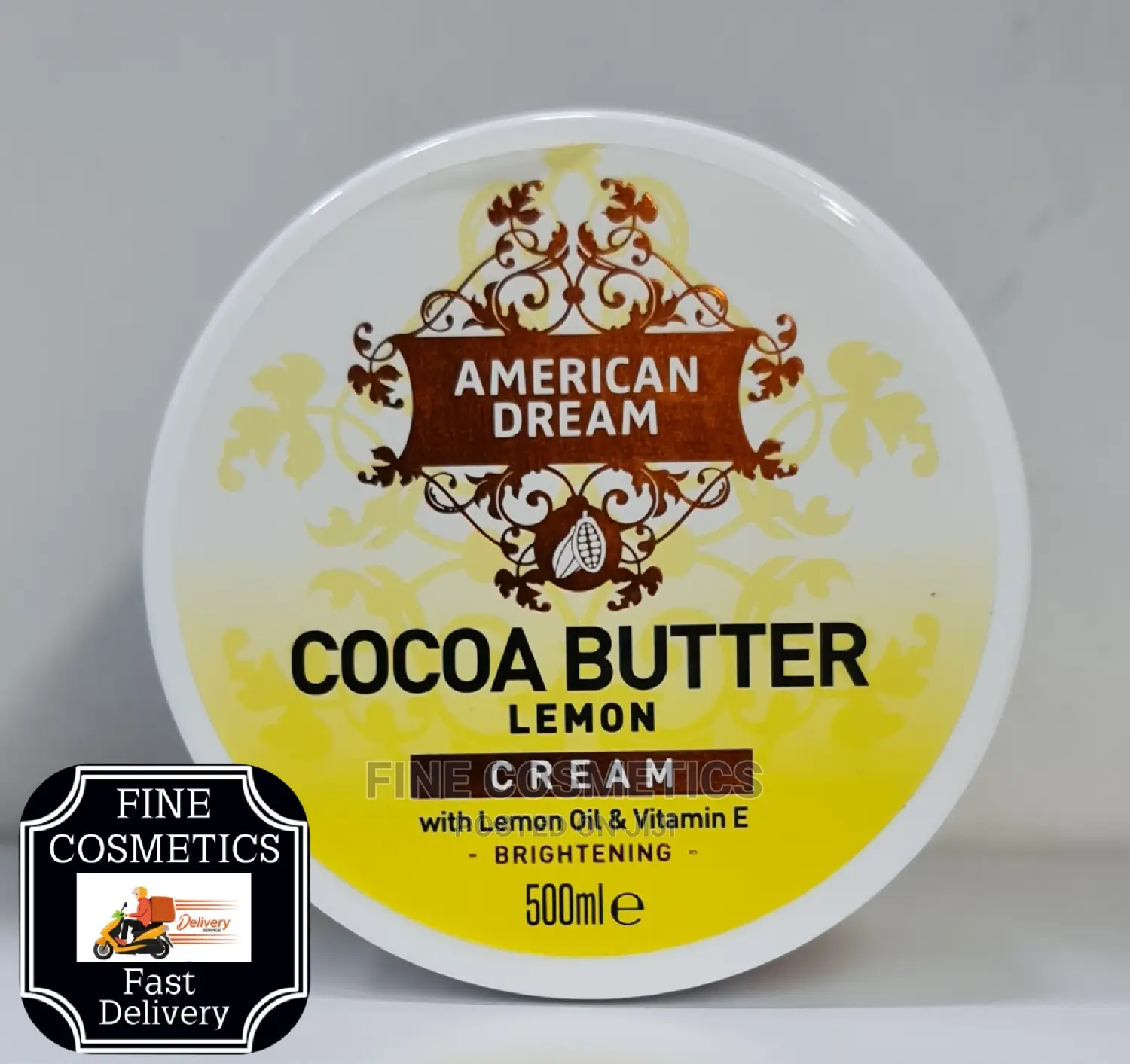 American Dream Cocoa Butter Lemon Brightening Cream 500ml