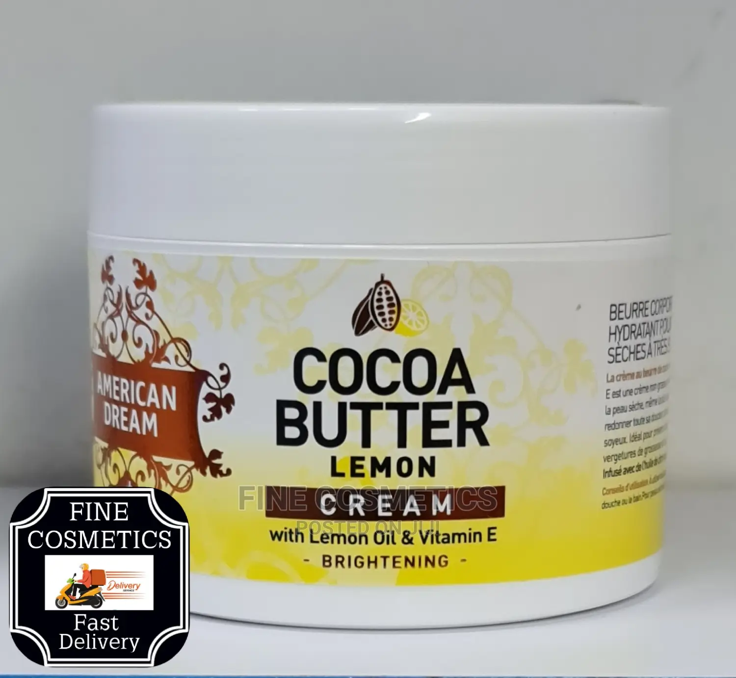 American Dream Cocoa Butter Lemon Brightening Cream 500ml