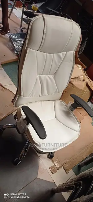 Leather Office Chair White Colour