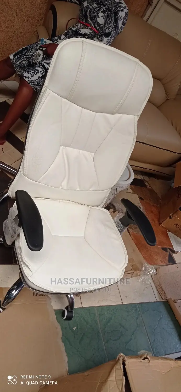 Leather Office Chair White Colour