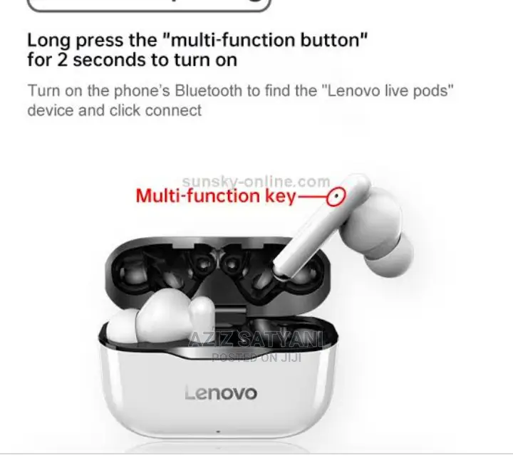LENOVO Livepods Lp1 Tws Hands-Free Waterproof Headset