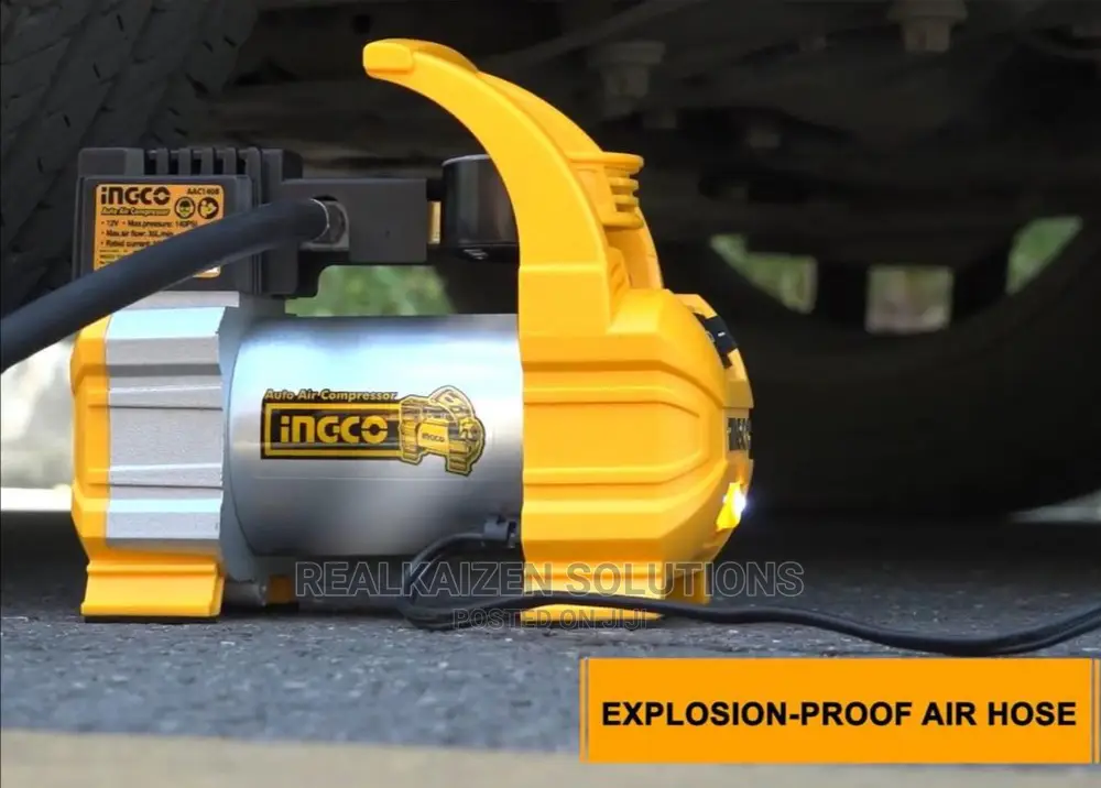 INGCO DC 12V 140psi Portable Auto Air Tyre Compressor