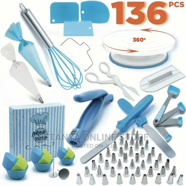 136pcs Cake Decorating Set.