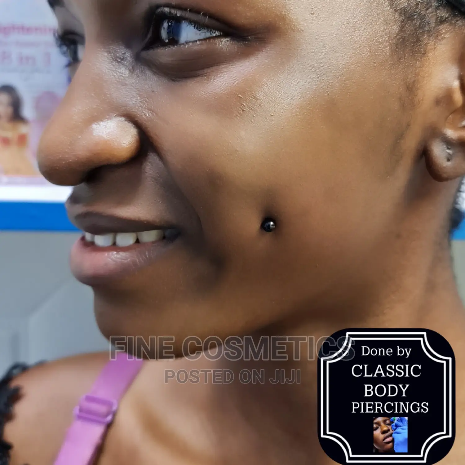 Dimple Piercing ,Cheek Piercing Kampala Uganda Professional