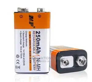9 Volts 250 Mah Rechargeable Batteries
