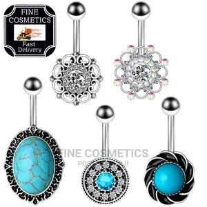1pc Bellybutton Ring Surgical Steel Navel Jewelry For Girls
