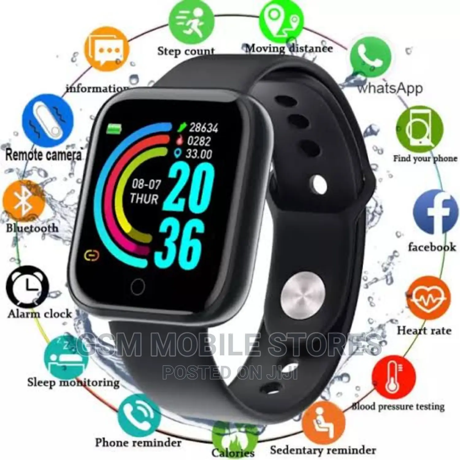 Smart Watch With Blood Pressure Heart Rate Sleep Monitor