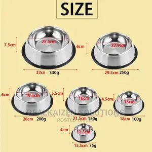 High Quality Stainless Steel Embossed Pet Bowl XL 33cm
