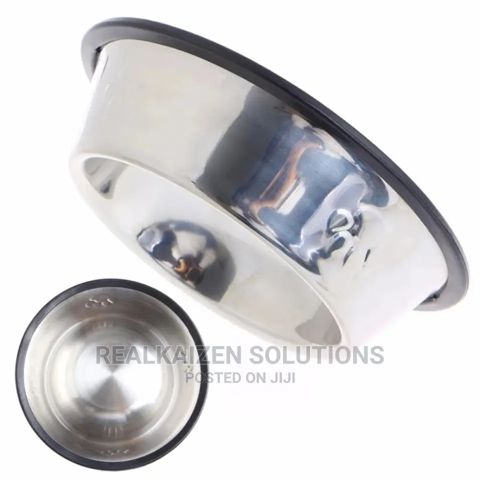 High Quality Stainless Steel Embossed Pet Bowl XL 33cm