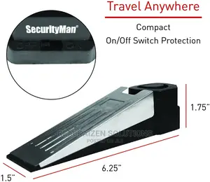 Super Door Stop Wedge Shaped Security 120db Siren Alarm
