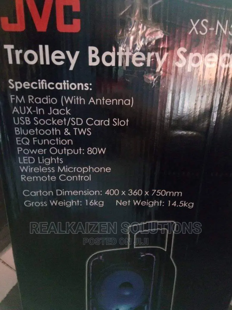 JVC Bluetooth Trolley Speaker