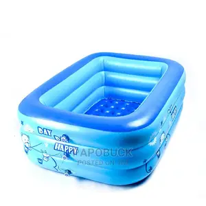 3 Rings Rectangular Kids Swimming Pool