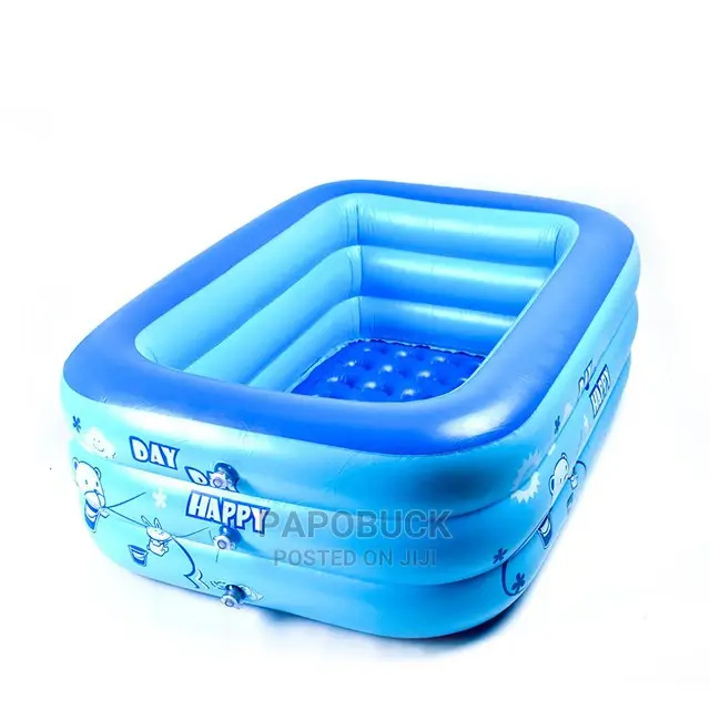 3 Rings Rectangular Kids Swimming Pool