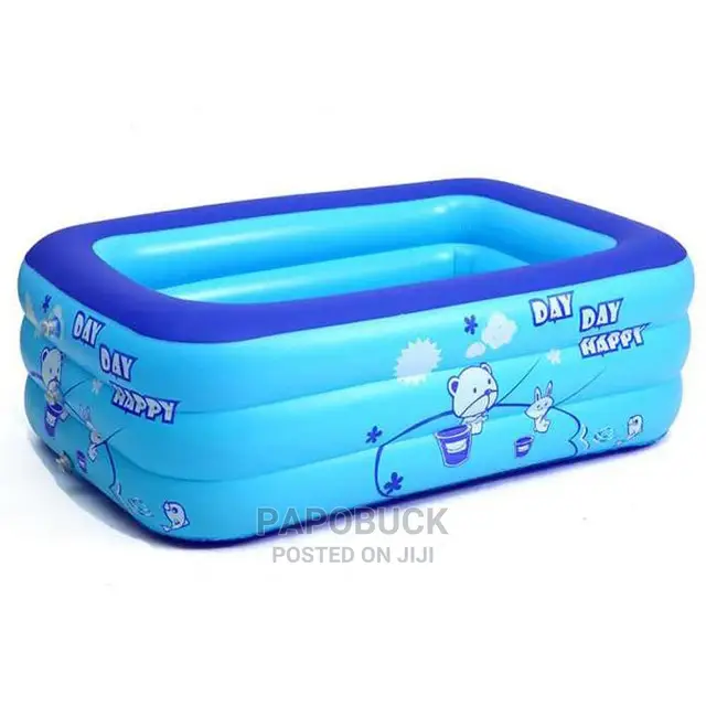 3 Rings Rectangular Kids Swimming Pool