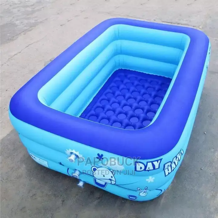 3 Rings Rectangular Kids Swimming Pool
