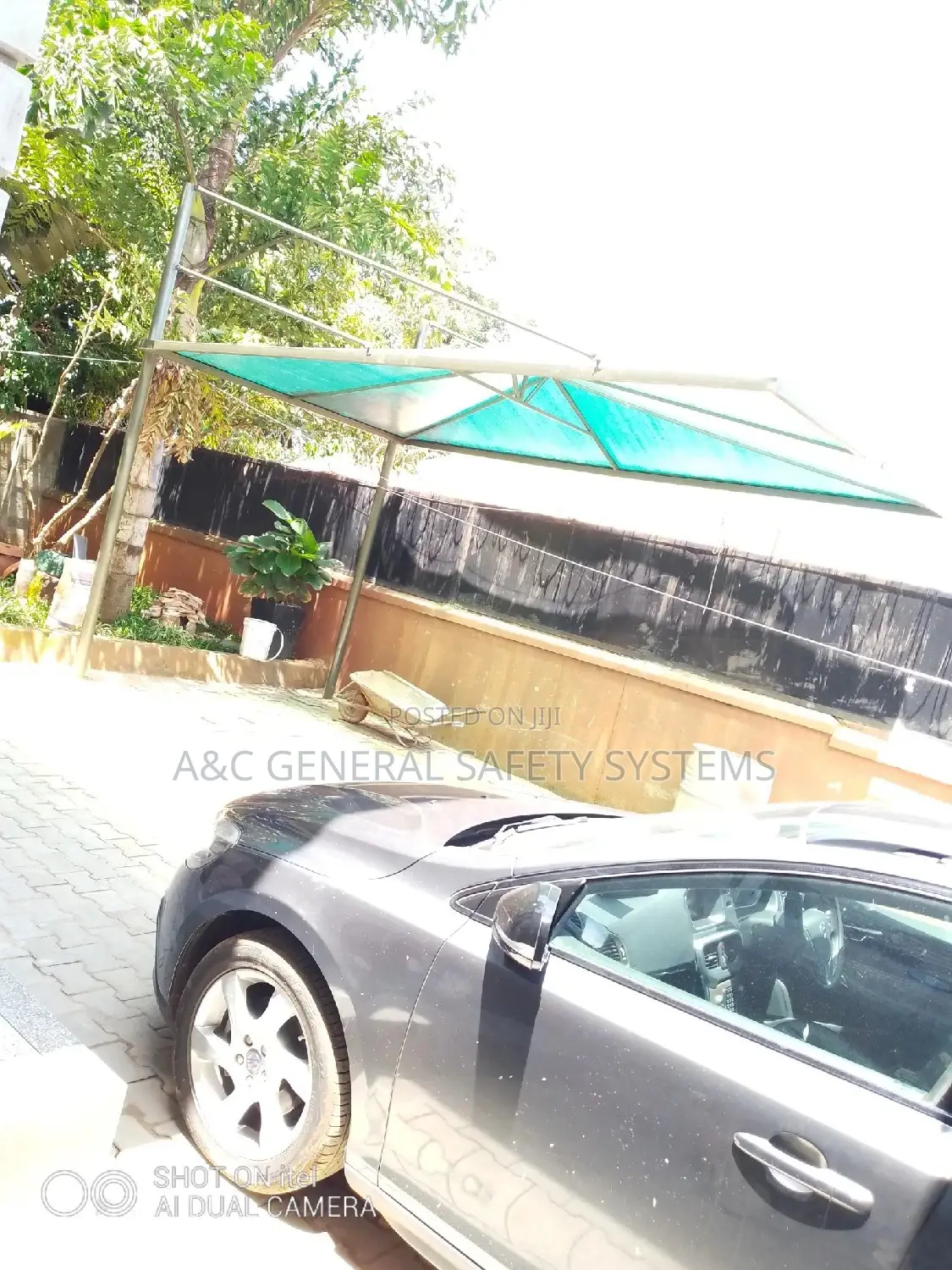 Car Shade Canopy Single Car Water and Sun Proof 100% Roof