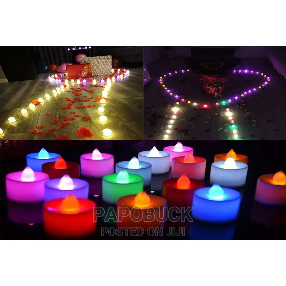 LED Plastic Swinging Candles 24 Pcs