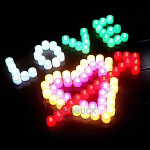 LED Plastic Swinging Candles 24 Pcs