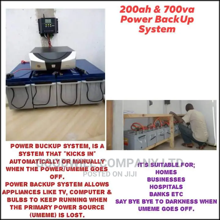 200ah And 700va Power Backup System