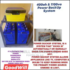 400ah And 1100va Power Backup System