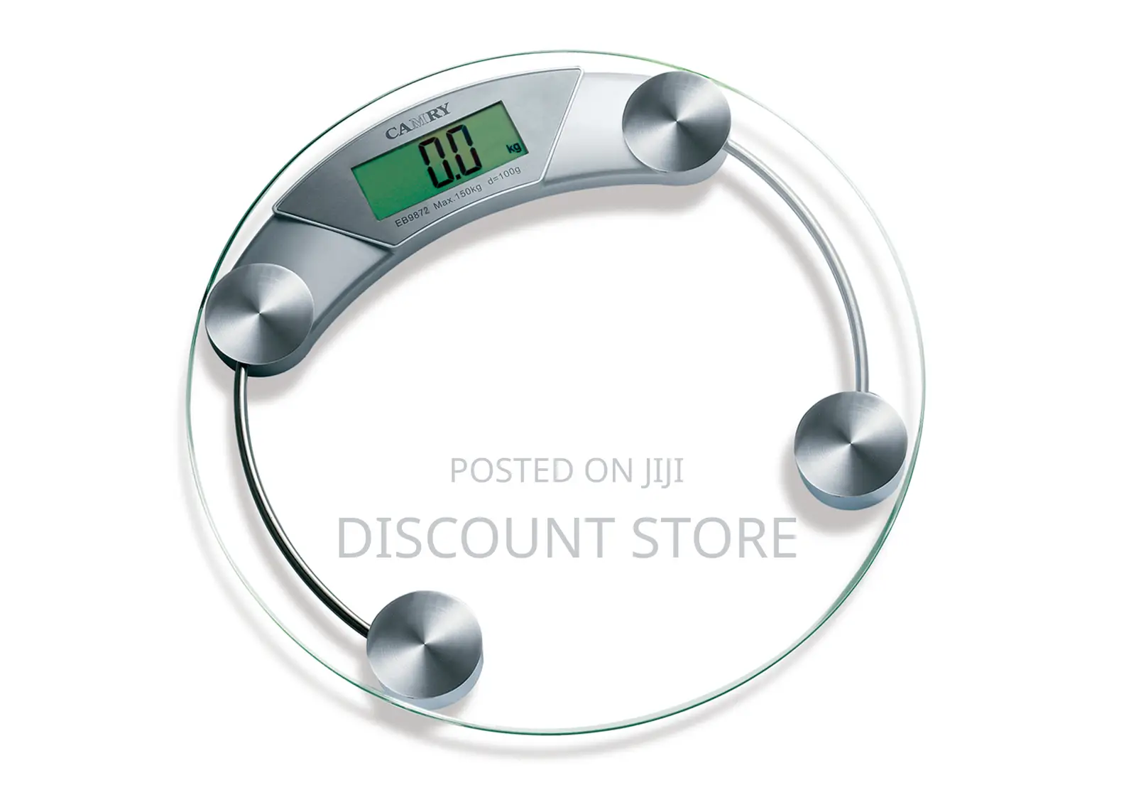 Digital Camry Round Glass Bathroom Weighing Scales