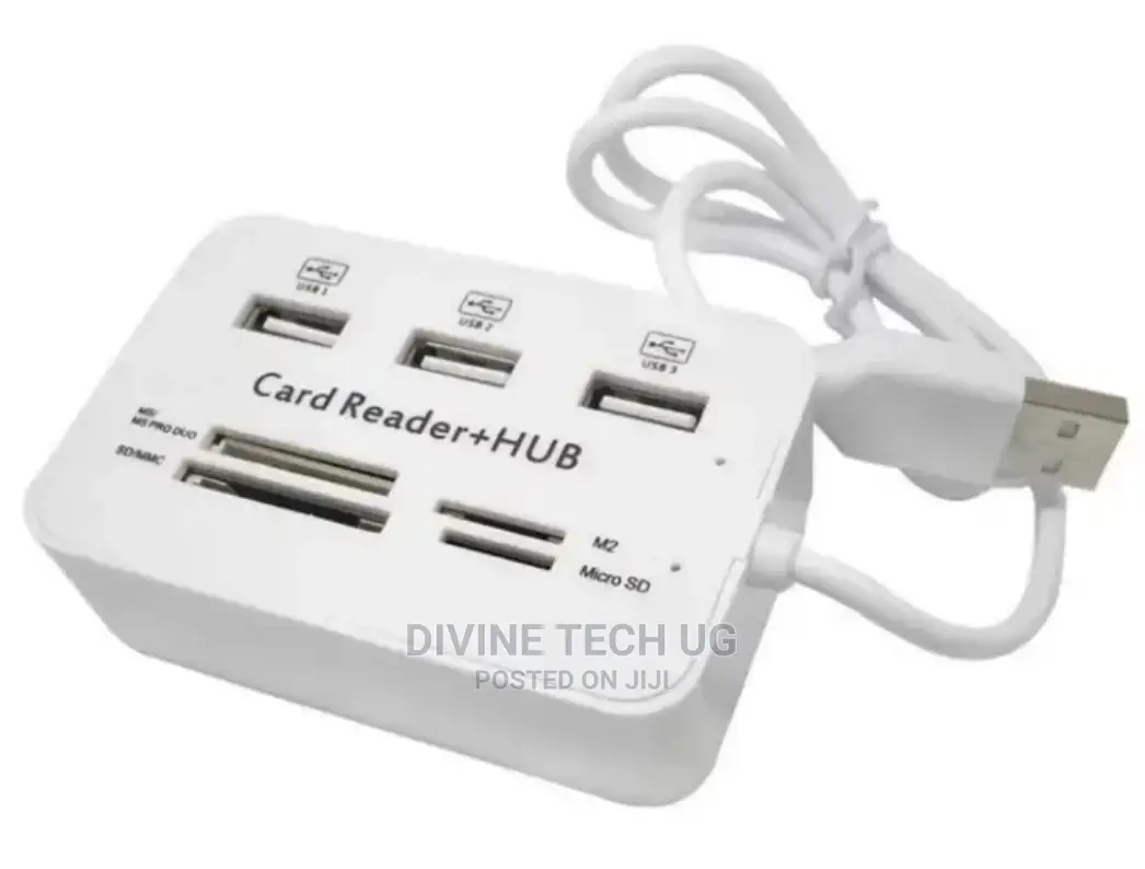 USB Ports 2.0 Hub + 3 in 1
 SD Card Reader