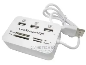 USB Ports 2.0 Hub + 3 in 1
 SD Card Reader