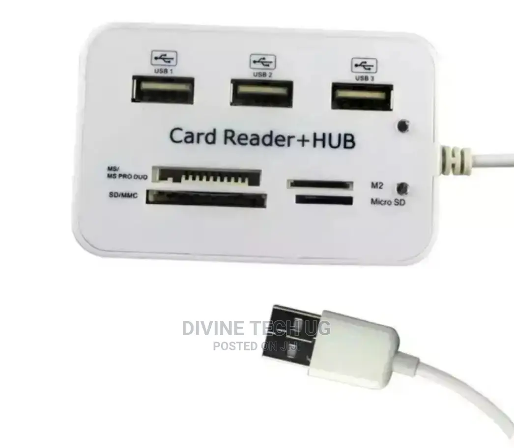 USB Ports 2.0 Hub + 3 in 1
 SD Card Reader