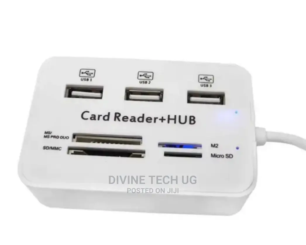 USB Ports 2.0 Hub + 3 in 1
 SD Card Reader