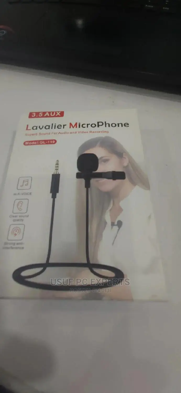 Clip Microphone Lavalier For Zoom And Audio Recording