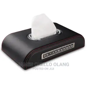 Car Tissues Boxes With Phone Number