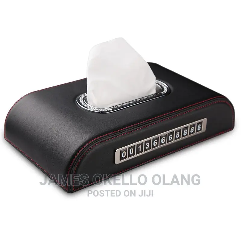 Car Tissues Boxes With Phone Number